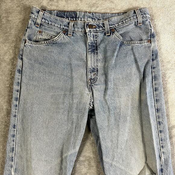 Vintage Levi's Mens' Orange Tab Distressed Light Wash Jeans Size 34x32 - Picture 2 of 12